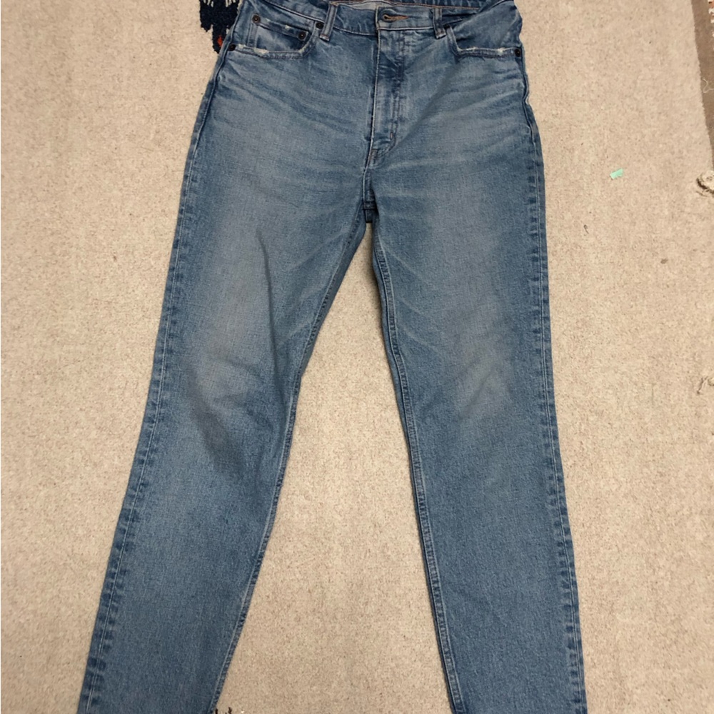 Moussy mvs skinny slim straight jeans light blue 27x27 high rise